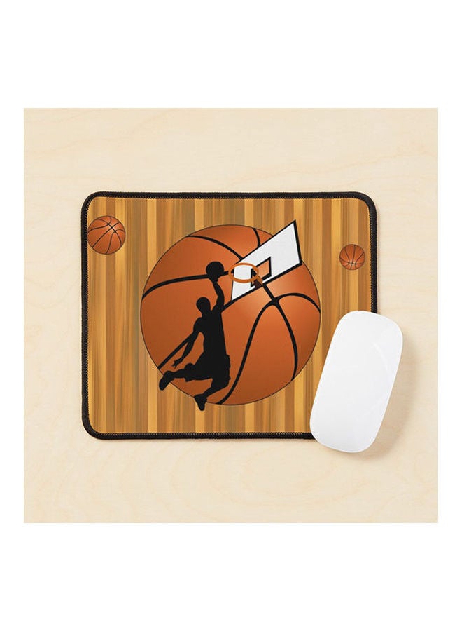 Slam Dunk Basketball Player Mouse Pad Multicolour