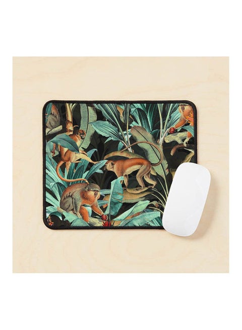 Monkey Tropical Jungle Mouse Pad Multicolour