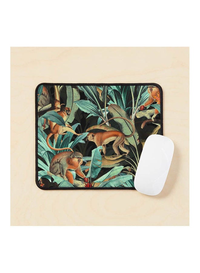 Monkey Tropical Jungle Mouse Pad Multicolour