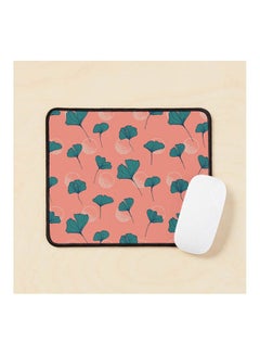 Bright Ginkgo Andamp Dots Mouse Pad Multicolour