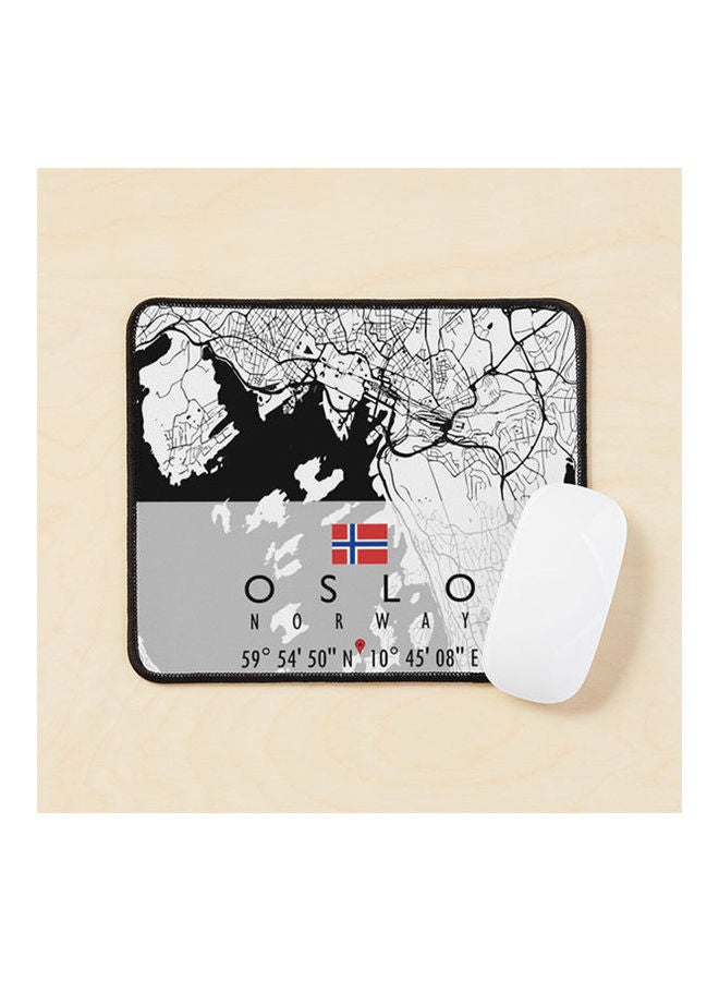 Generic - Oslo Map Norway Mouse Pad Multicolour - Image 1