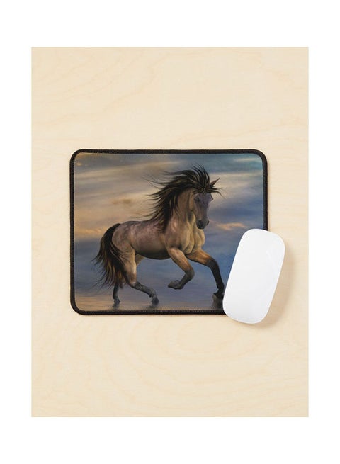 Cosmic Wild Stallion Mouse Pad Multicolour