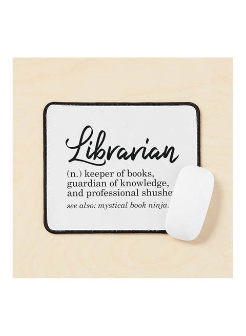 Librarian Funny Definition Mouse Pad Multicolour