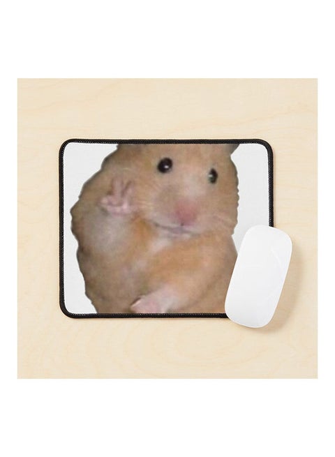 Peace Hamster Mouse Pad Multicolour