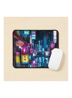 Neo Tokyo Cyberpunk Vibes Vertical Mouse Pad Multicolour
