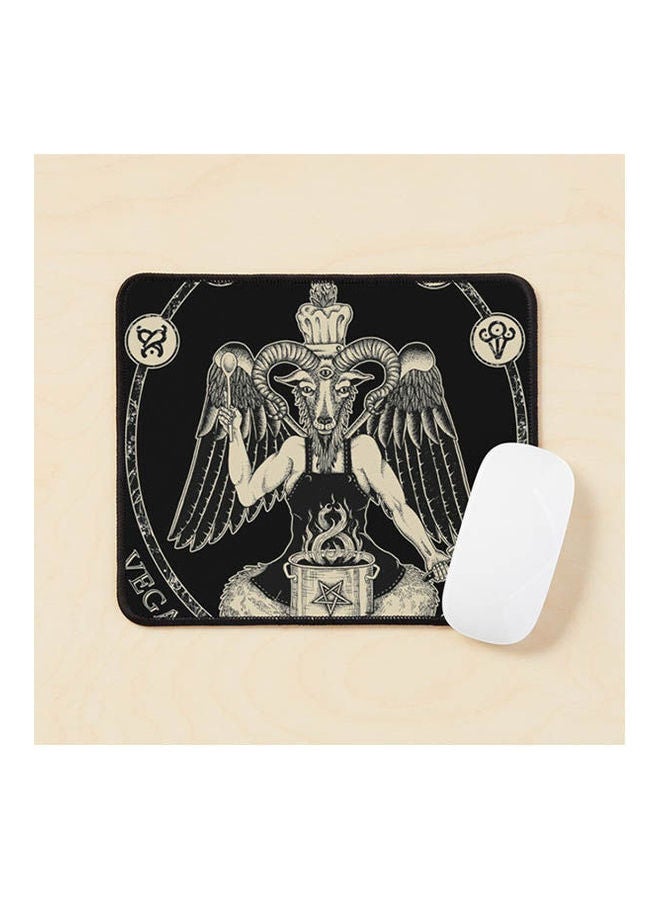 Generic - Vegan Chef Baphomet Hail Seitan Vegan Chef Mouse Pad Multicolour - Image 1