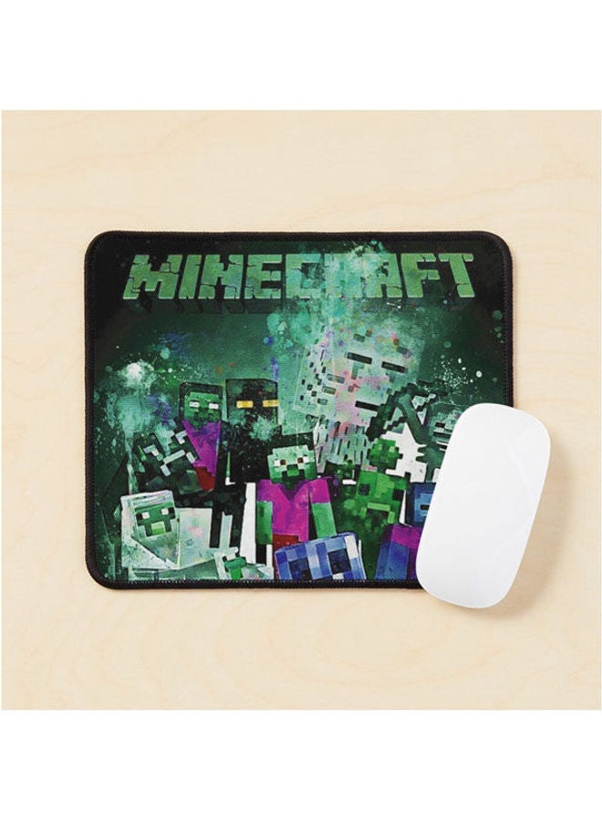Minecraft Art Green Mouse Pad Multicolour