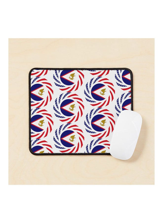 American Samoa Multinational Patriot Flag Series Mouse Pad Multicolour