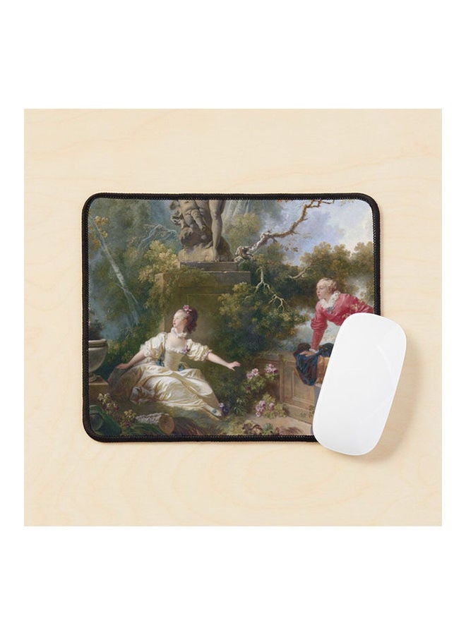 The Progress Of Love The Meeting Jean Honor%C3%A9 Fragonard Mouse Pad Multicolour