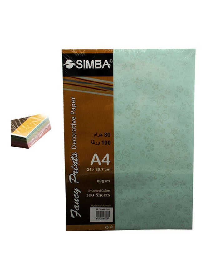 Simba - A4-Buttercup Copy Paper Colors Butterfly Packet 100 Sheets A4 - Image 1