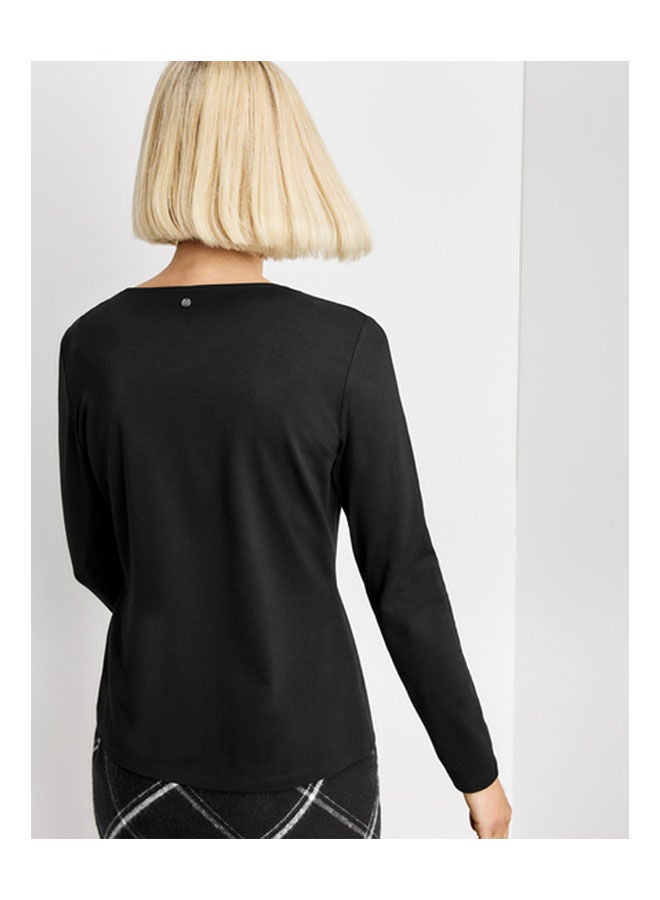 GERRY WEBER Faux Suede Dress Black - Image 2