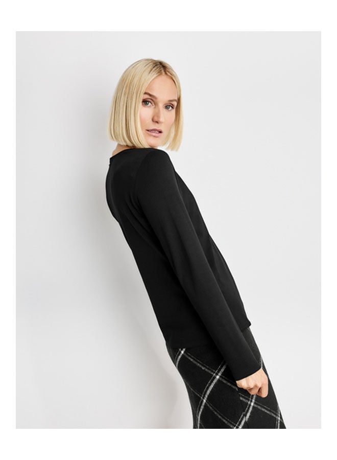 GERRY WEBER Faux Suede Dress Black - Image 3