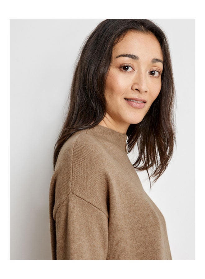 GERRY WEBER Knit Dress Brown - Image 4