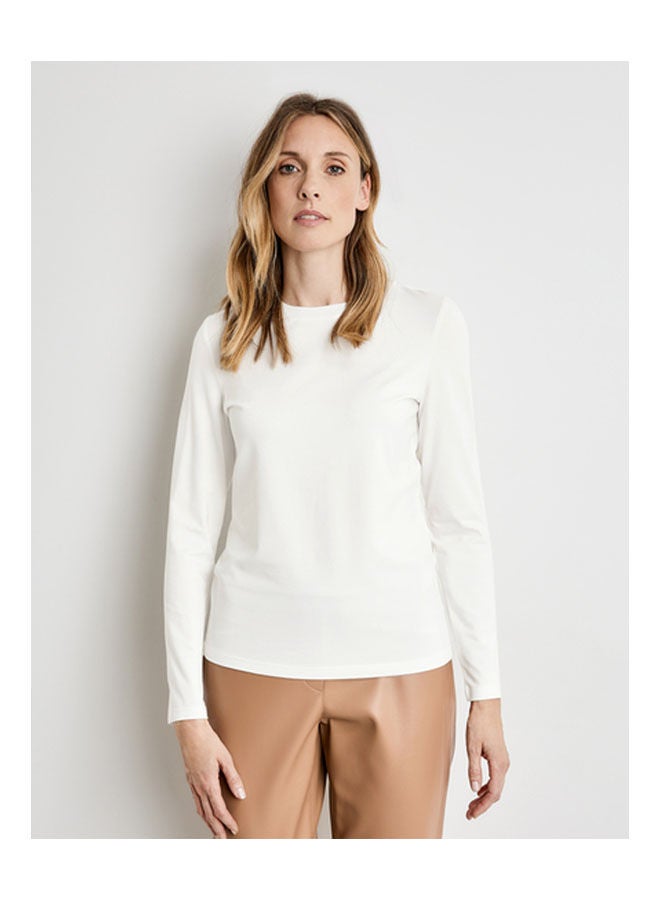 GERRY WEBER Basic Long Sleeve Top White  - Image 1