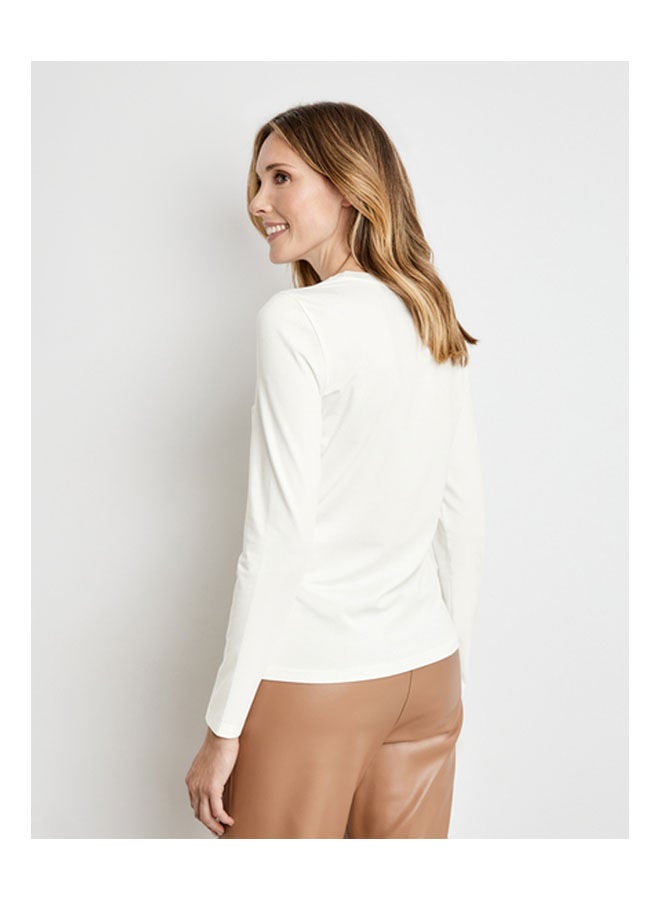 GERRY WEBER Basic Long Sleeve Top White  - Image 2