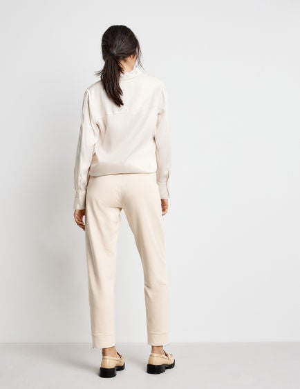 GERRY WEBER Jersey Trousers white  - Image 4
