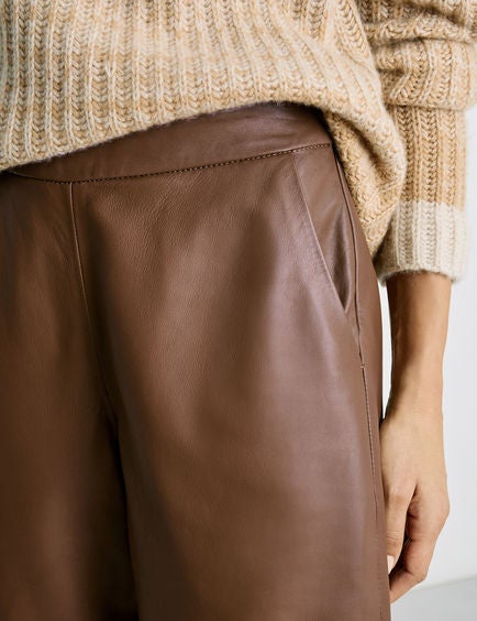 GERRY WEBER Leather Culottes brown - Image 2