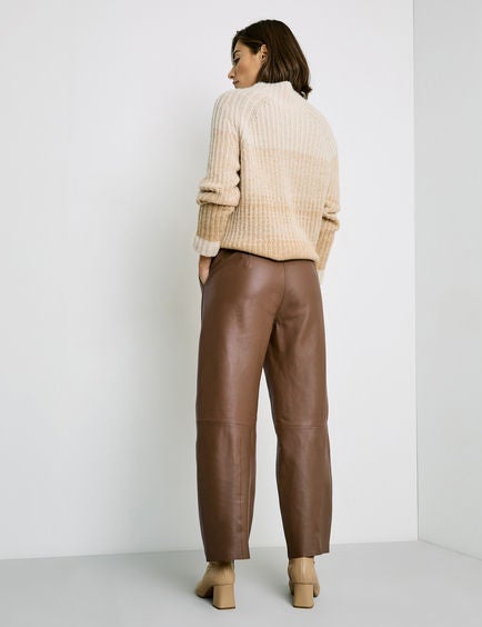 GERRY WEBER Leather Culottes brown - Image 4