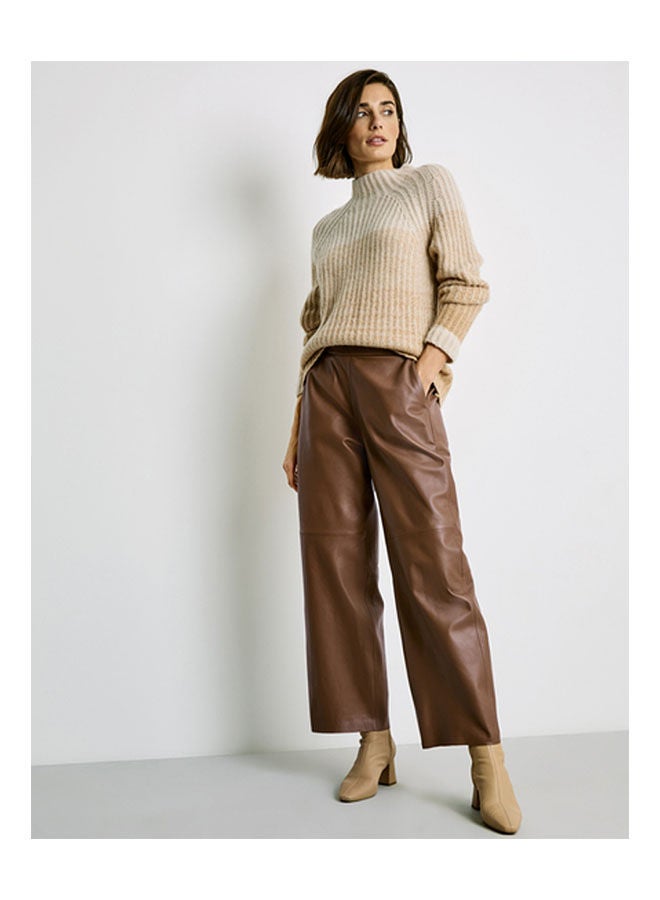 GERRY WEBER Leather Culottes brown - Image 1