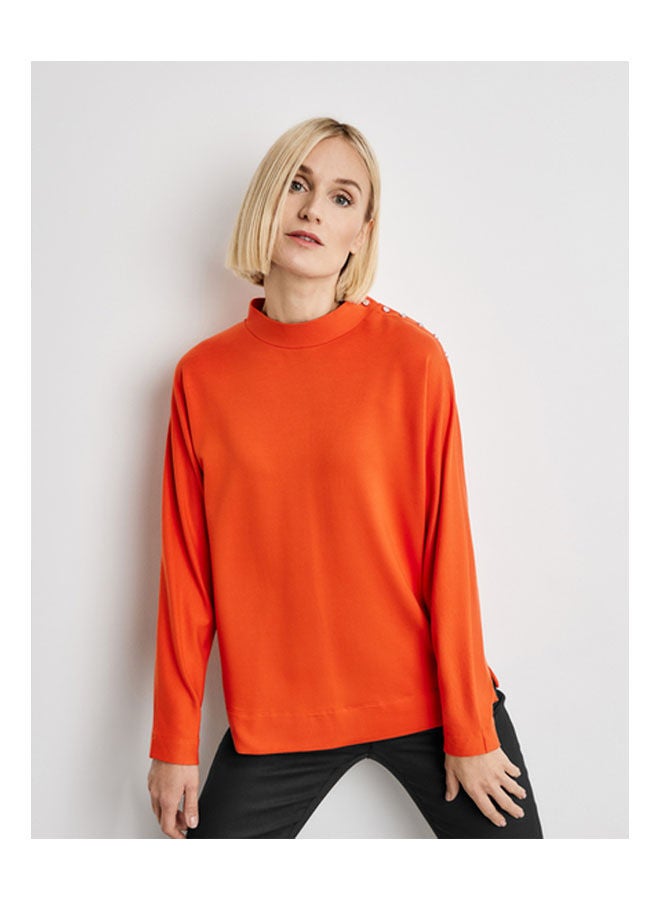 GERRY WEBER Long Sleeve Top Orange - Image 1