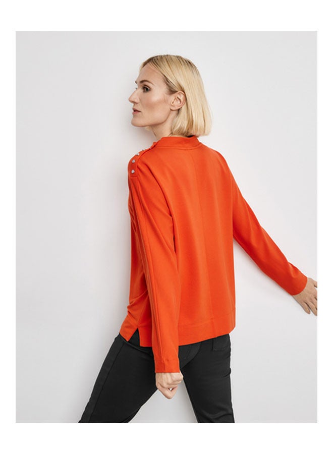 GERRY WEBER Long Sleeve Top Orange - Image 2