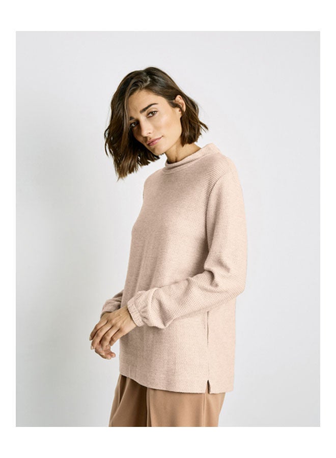 GERRY WEBER - T-Shirt With Long Balloon Sleeves Beige - Image 1
