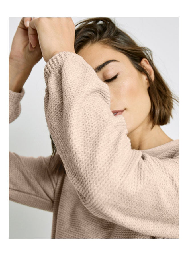GERRY WEBER - T-Shirt With Long Balloon Sleeves Beige - Image 1