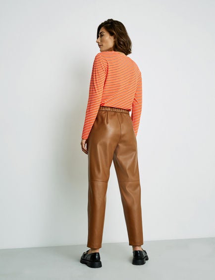 GERRY WEBER Slim-Fitting Trousers brown  - Image 4