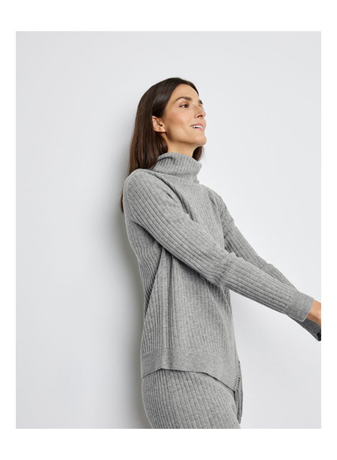 جيري ويبر Jumper With Fringing Grey  - Image 3