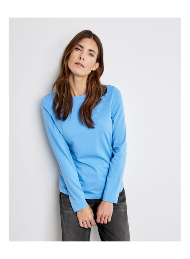 GERRY WEBER Basic long sleeve top Blue  - Image 1