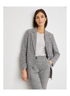 Long Checked Blazer Multicolour