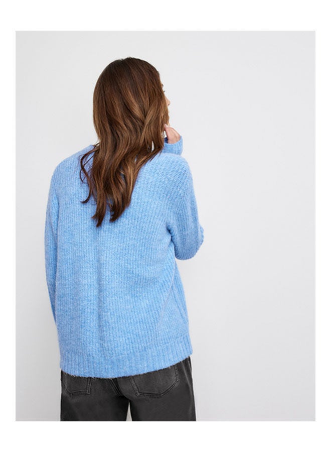 جيري ويبر Rib Knit Jumper Blue  - Image 2