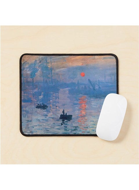 Claude Monet Impression Sunrise Mouse Pad Multrcolour