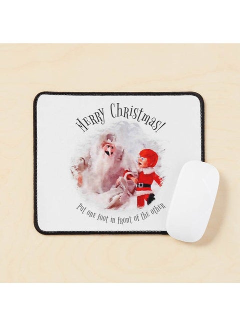Christmas Put One Foot In Front Of The Other Mouse Pad Multicolour