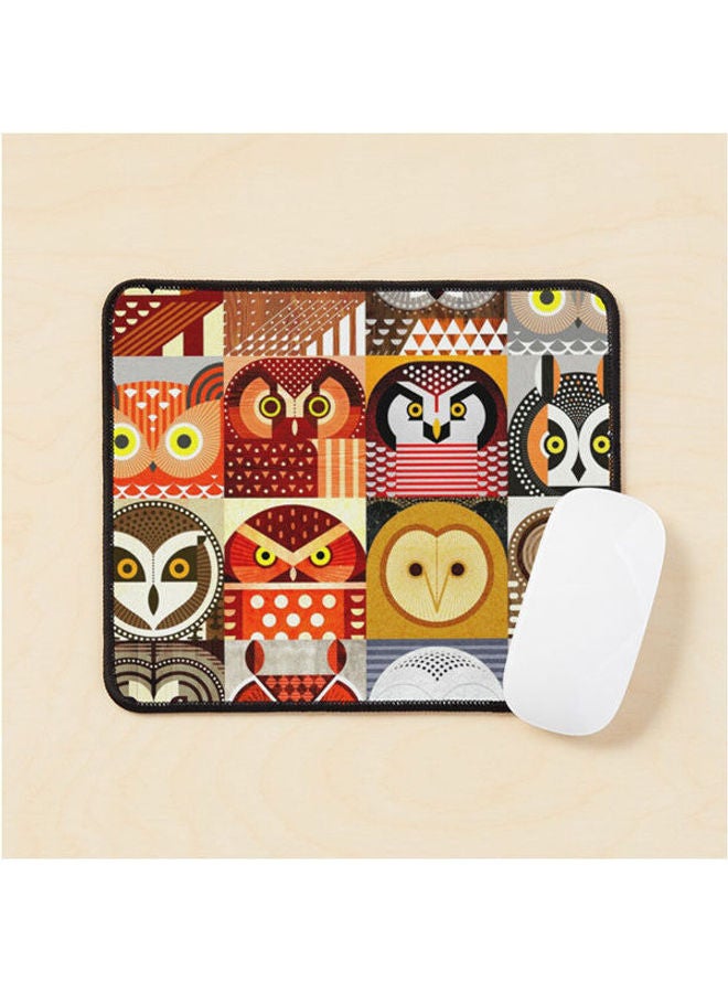 North American Owls Mouse Pad Multrcolour