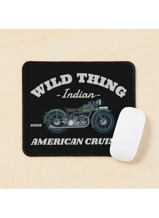 Generic Wild Thing American Cruiser Indian Motorcycle Mouse Pad Multicolour 