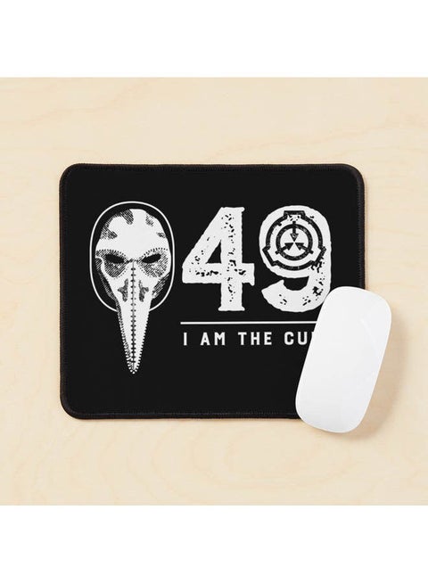Scp 049 Plague Doctor Scp Foundation I Am The Cure Mouse Pad Multicolour