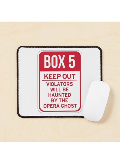 Box 5 Keep Out Mouse Pad Multicolour