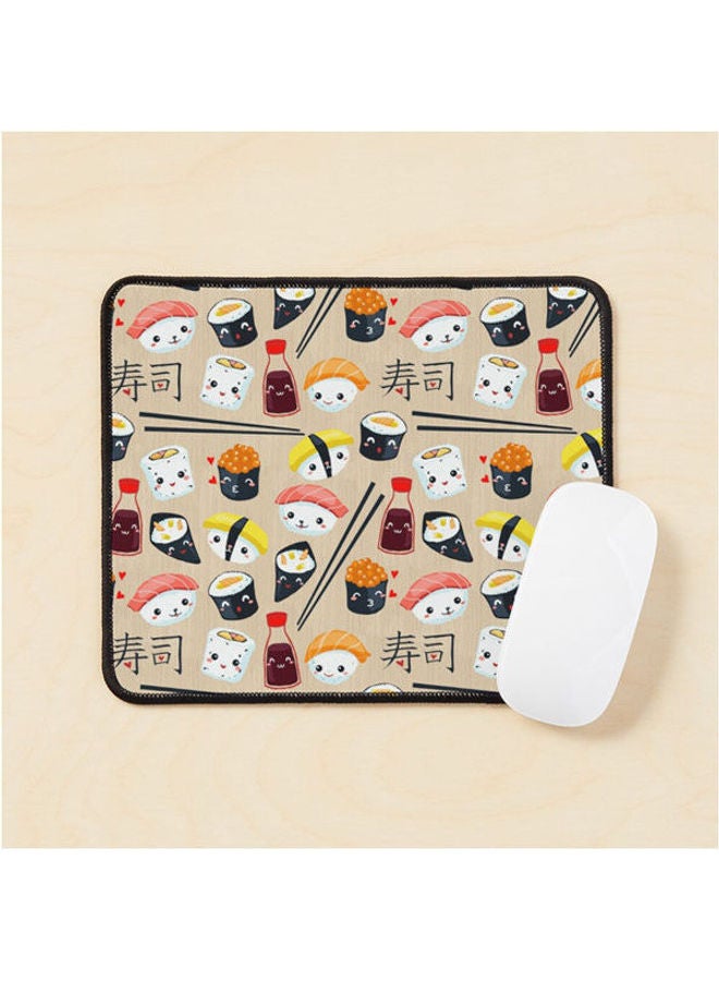 لوحة ماوس بتصميم سوشي لطيف متعدد الألوان