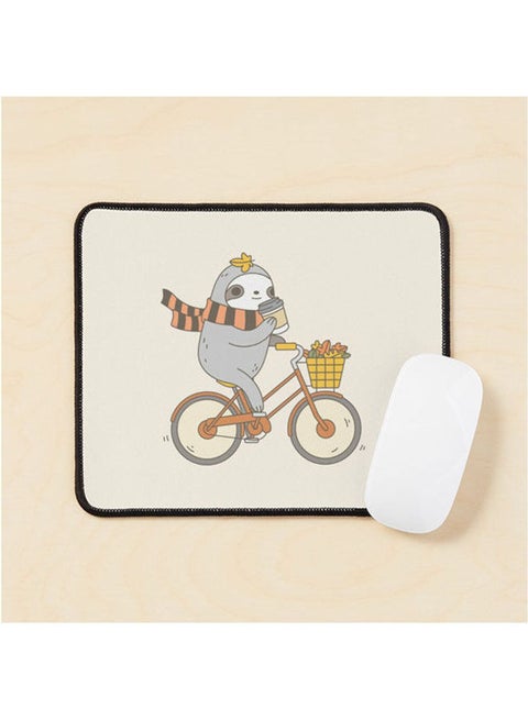 Fall Biking Sloth Mouse Pad Multrcolour
