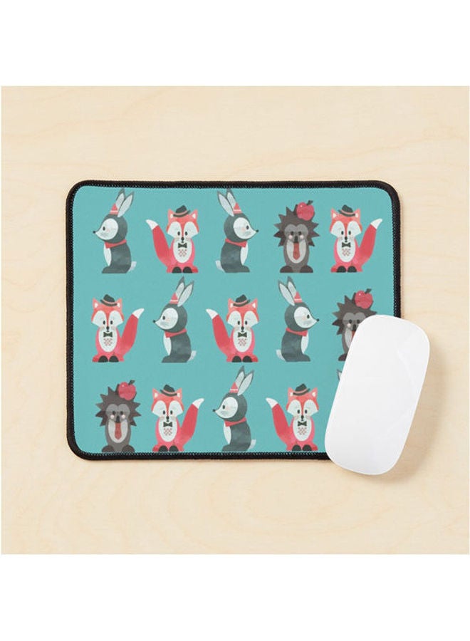 Generic Dark Bunker Wallpaper Fox Rabbit Hedgehog Mouse Pad Multrcolour 