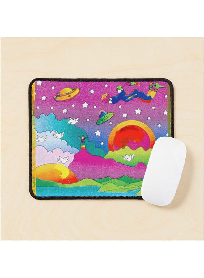Generic - Neon Max Dreamy Saturn Ufo Stars Mouse Pad Multrcolour - Image 1