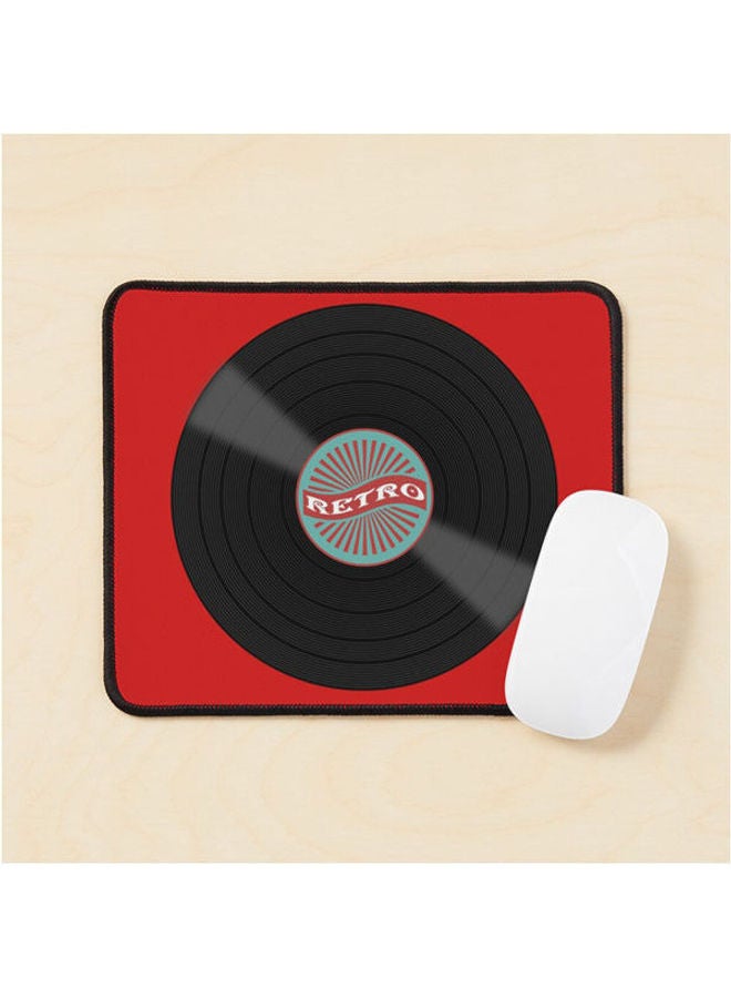 Retro Vinyl Music Record Mouse Pad Multrcolour