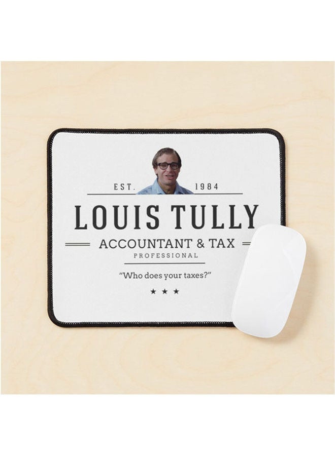Generic Louis Tully Accountant And Tax Professional Modern Vintage Logo Mouse Pad Multrcolour 