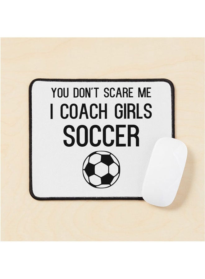 Funny Girls Soccer Coach Mouse Pad Multrcolour