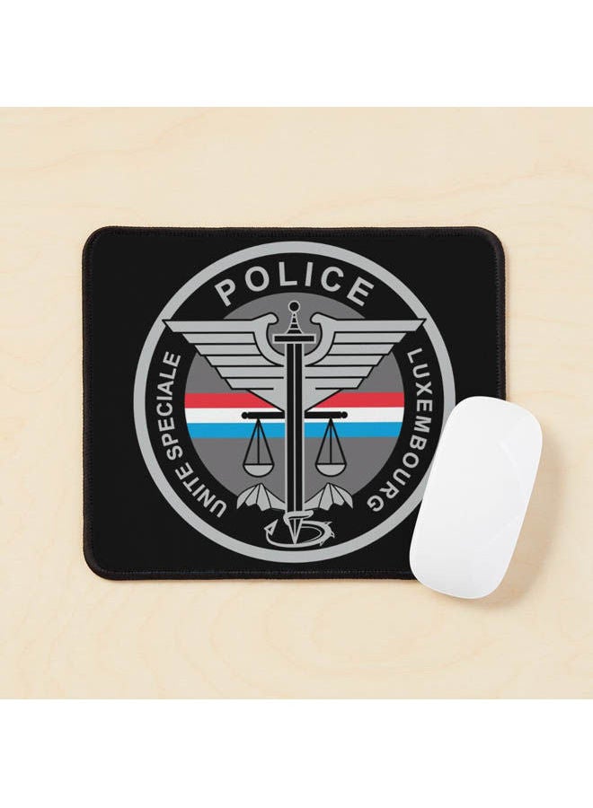 Generic Unit%C3%A9 Sp%C3%A9Ciale De La Police Special Police Unit Luxembourg Mouse Pad Multicolour 
