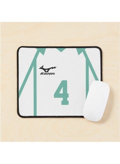 Hajime Iwaizumi Jersey Number 4 Aoba Johsai Haikyuu Jersey Team Uniform Mouse Pad Multrcolour