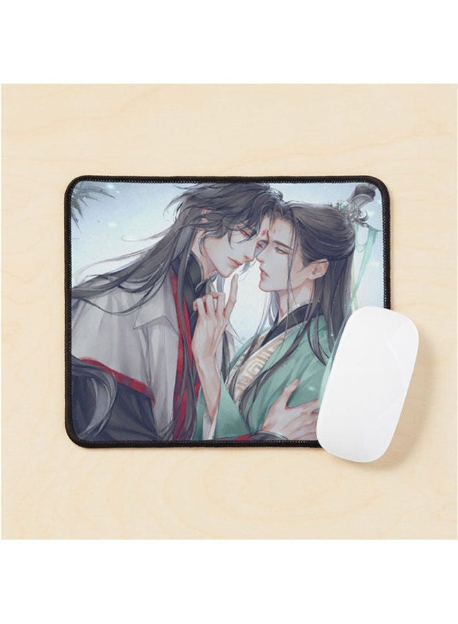 لوحة ماوس بتصميم غابة زرقاء من الخيزران متعددة الألوان