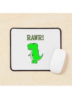 Cute Angry T Rex Dinosaur Rawr Mouse Pad Multicolour