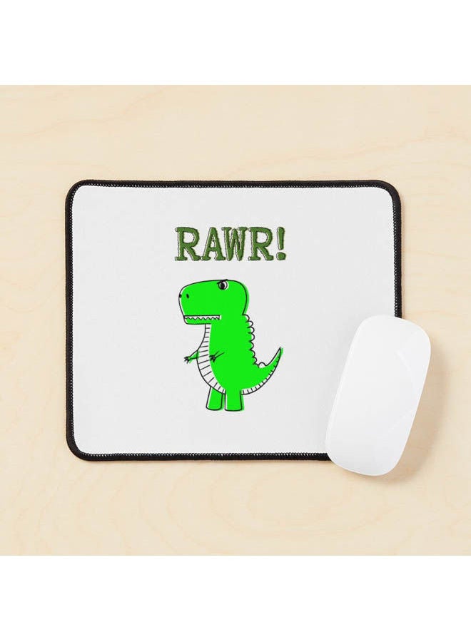 Generic - Cute Angry T Rex Dinosaur Rawr Mouse Pad Multicolour - Image 1